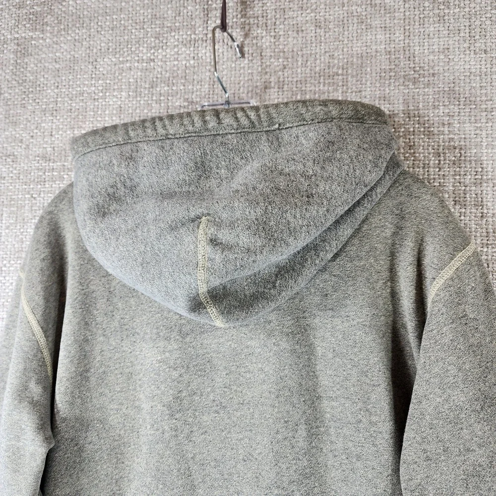 American Eagle Outfitters Hoodie Mens M Gray Full Zip Fleece Vintage‎ 1977
